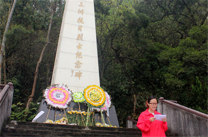 明邦化工黨支部“倫教三洲抗日英雄紀念碑”清明祭掃活動