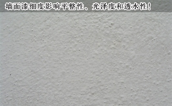 墻面漆細度